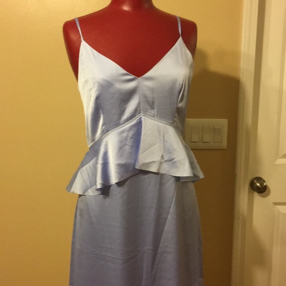 NWT Periwinkle Blue Peplum Dress - Picture 3 of 6